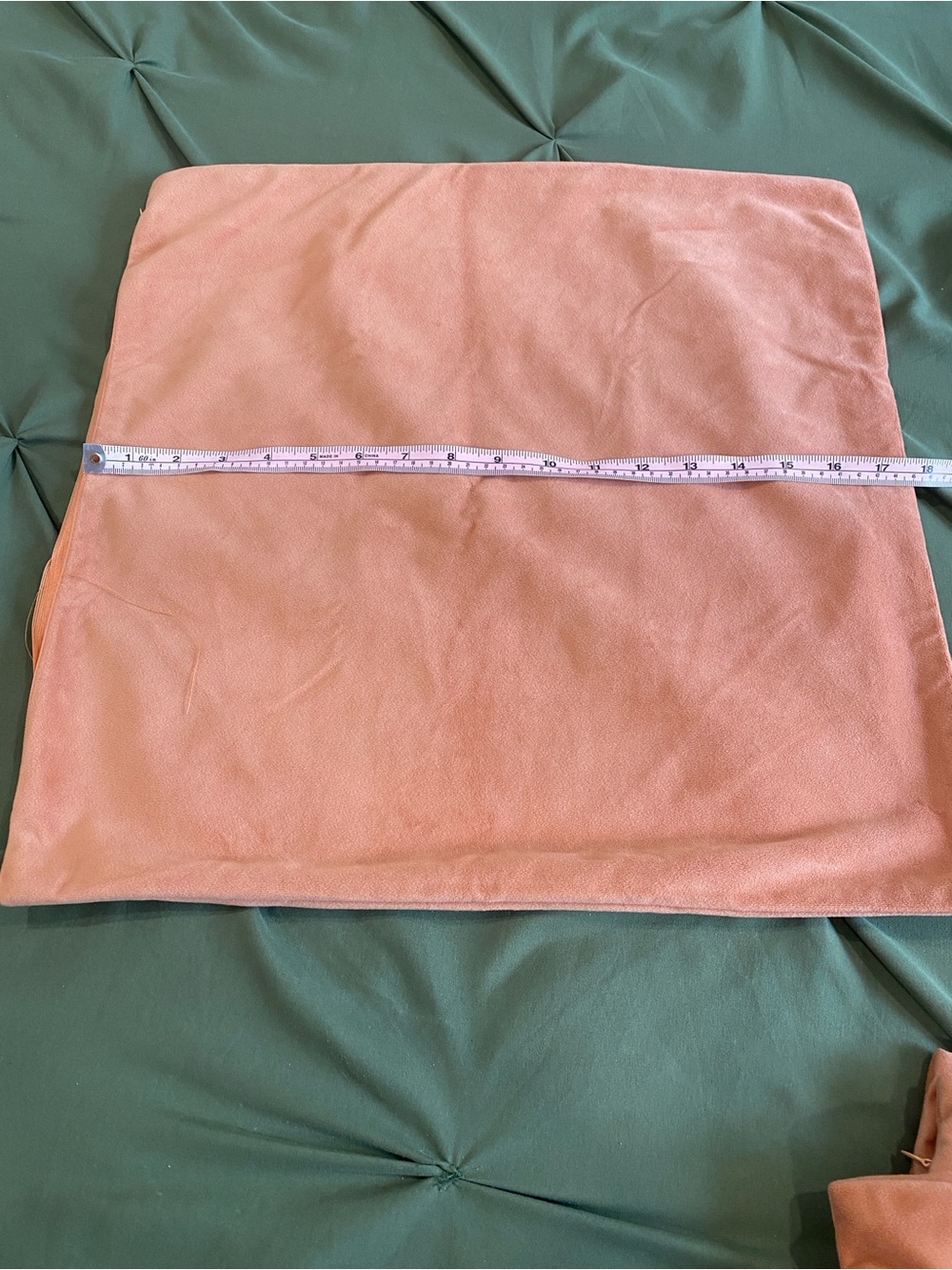 2 velvety Plush Accent Pillow Cover - Peach